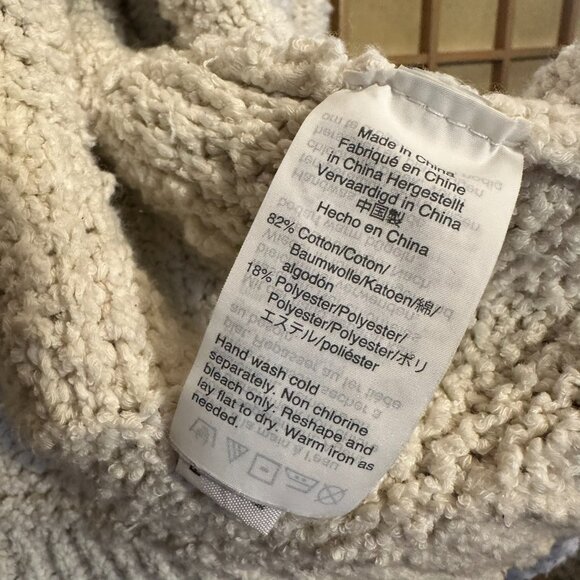 Madewell Bronson Cardigan Sweater Cozy Seashell (Cream/Off-White) Women's Medium - Picture 5 of 6